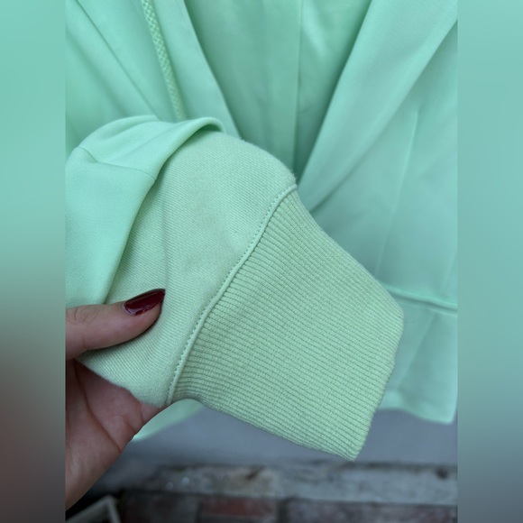 CINQ À SEPT Hooded Khloe Jacket In Green Papaya - Picture 8 of 10